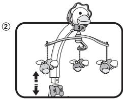 VTECH MON LUMI MOBILE PARLANT - Pour la sécurité de bébé, ne pas le laisser jouer avec des pièces détachées. - 2