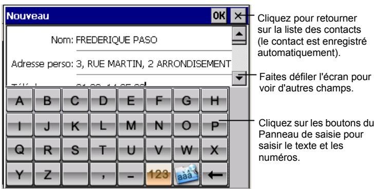 MIO 268 - Création d'un contact - 1