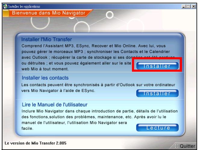MIO 268 - Installation de mio transfer - 1