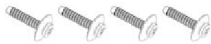HAIER LE22G690CF - Les pièces nécessaires pour installer le pied (fournies) - 4