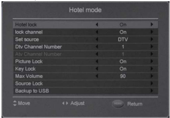 HAIER LE22G690CF - Mode hôtel - 1