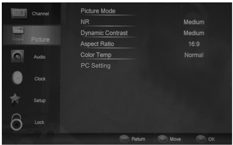 HAIER LE22G690CF - Menu IMAGE - 1