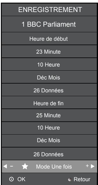 CONTINENTAL EDISON LC-22G91DVB-T+DVD - PVR - Calendrier d'enregistrement - 1