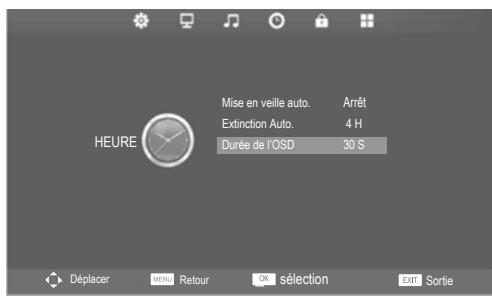 CONTINENTAL EDISON LC-22G91DVB-T+DVD - Durée de l'osd - 1