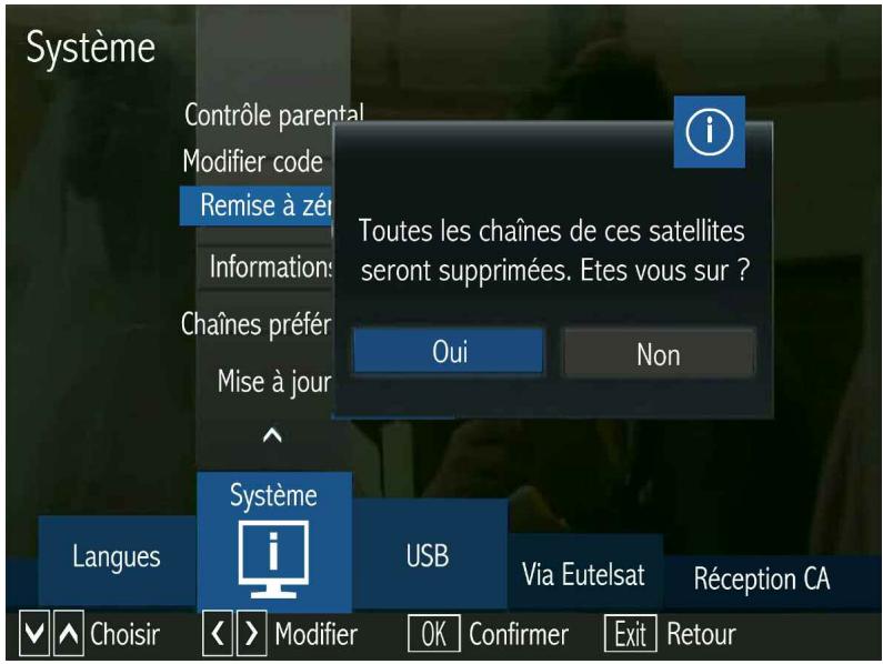 OPTEX STARCOM 9947-HD - Le sous MENU systeme (remise à zéro) - 1