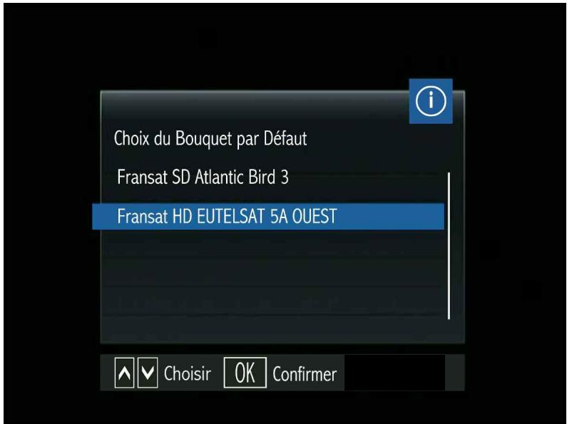 OPTEX STARCOM 9947-HD - Choisir la LISTE des chaines - 1