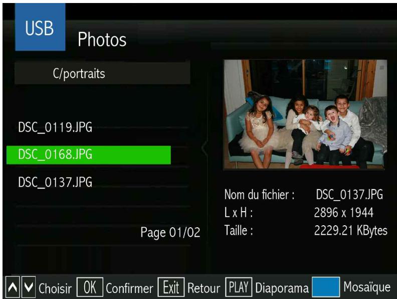 OPTEX STARCOM 9947-HD - Le sous MENU USB (photo) - 1
