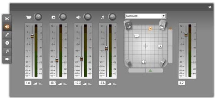 PINNACLE STUDIO ULTIMATE - L'outil volume et balance - 2
