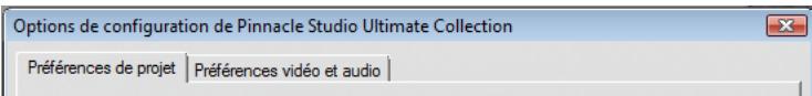 PINNACLE STUDIO ULTIMATE - Paramétrage des options - 1