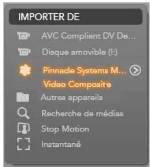 PINNACLE STUDIO ULTIMATE - Importer à partir de sources analogiques - 1