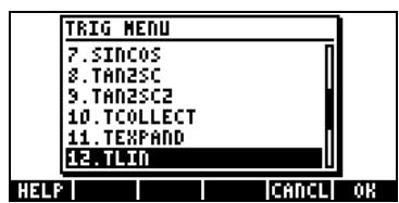 HP 42S - Développement et mise en facteur en utilisant les fonctions trigonométriques - 2