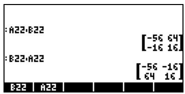 HP 42S - Multiplication de matrices - 2
