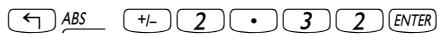 HP 42S - Examples de calculs avec des nombres réels - 7