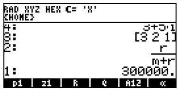 HP 42S - Utiliser la touche right-shift suivie des touches de menu - 3
