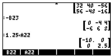 HP 42S - Multiplication par un scalaire - 2