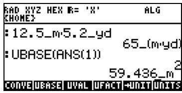 HP 42S - Opérations sur les unités - 2