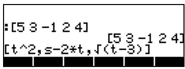 HP 42S - Saisir des vecteurs dans la pile - 1