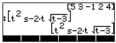 HP 42S - Saisir des vecteurs dans la pile - 2
