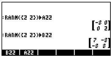HP 42S - Opérations avec des matrices - 1