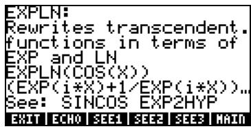 HP 42S - Développement et mise en facteur en utilisant les fonctions log-exp - 3