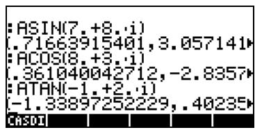 HP 42S - Fonctions appliquées aux nombres complexes - 4