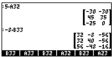 HP 42S - Multiplication par un scalaire - 1