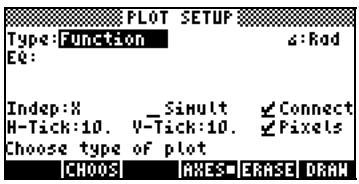 HP 42S - Options graphiques de la calculatrice - 1