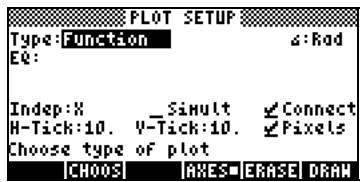 HP 42S - Trace d'une expression de forme y = f(x) - 1