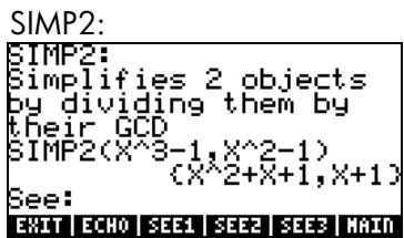 HP 42S - Fonctions du menu ARITHMETIC - 6