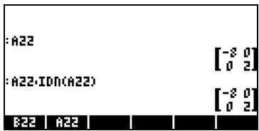 HP 42S - La matrice identité - 1