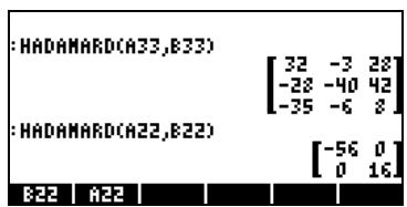 HP 42S - Multiplication terme par terme - 1