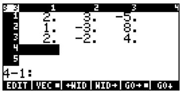 HP 42S - Utilisation de la résolution numérique pour les systèmes linéaires - 3