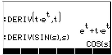 HP 42S - Fonctions DERIV et DERVX - 1