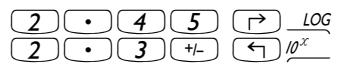 HP 48GX - Exemples de calculs avec des nombres réels - 18