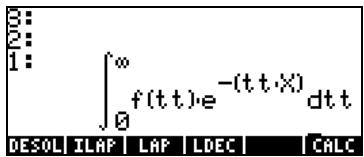 HP 48GX - Transformation de laplace et transformation inverse sur la calculatrice - 1