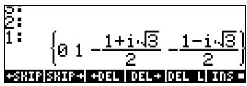 HP 48GX - Fonction ZEROS - 4