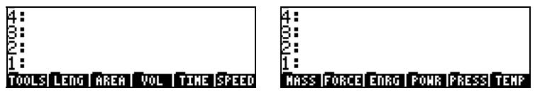HP 48GX - Le menu des unités (UNITS) - 6
