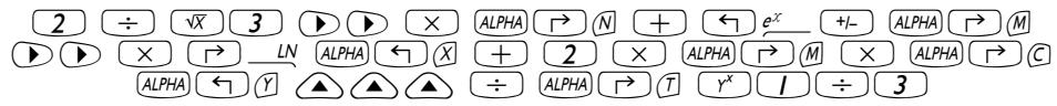 HP 48GX - Créer des expressions algébriques - 1