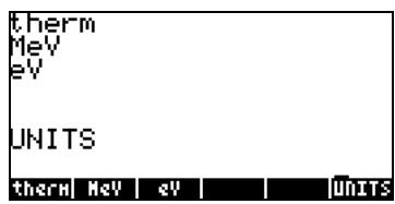 HP 48GX - Le menu des unités (UNITS) - 10