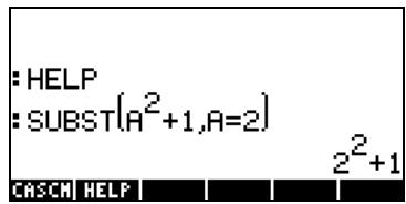 HP 48GX - Fonctions du menu ALG - 11