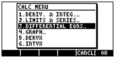 HP 48GX - Le menu calc/diff - 1