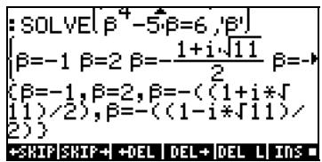 HP 48GX - Fonction SOLVE - 3