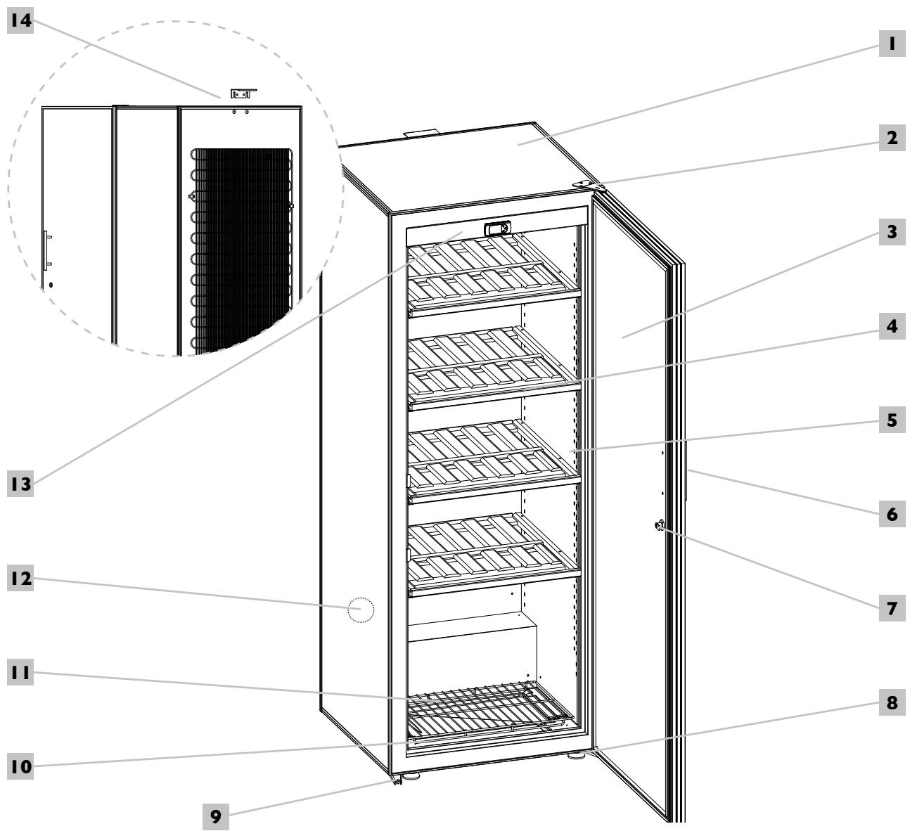 ARTEVINO OXG1T230NPD - Descriptif de votre cave à vin - 1