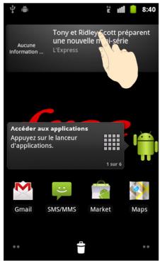 ZTE BLADE S6 - Suppression d'éléments de votre écran d'accueil - 1