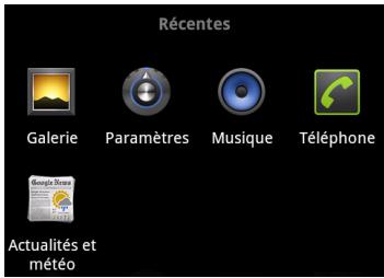 ZTE BLADE S6 - Ouverture des applications récemment utilisées - 1