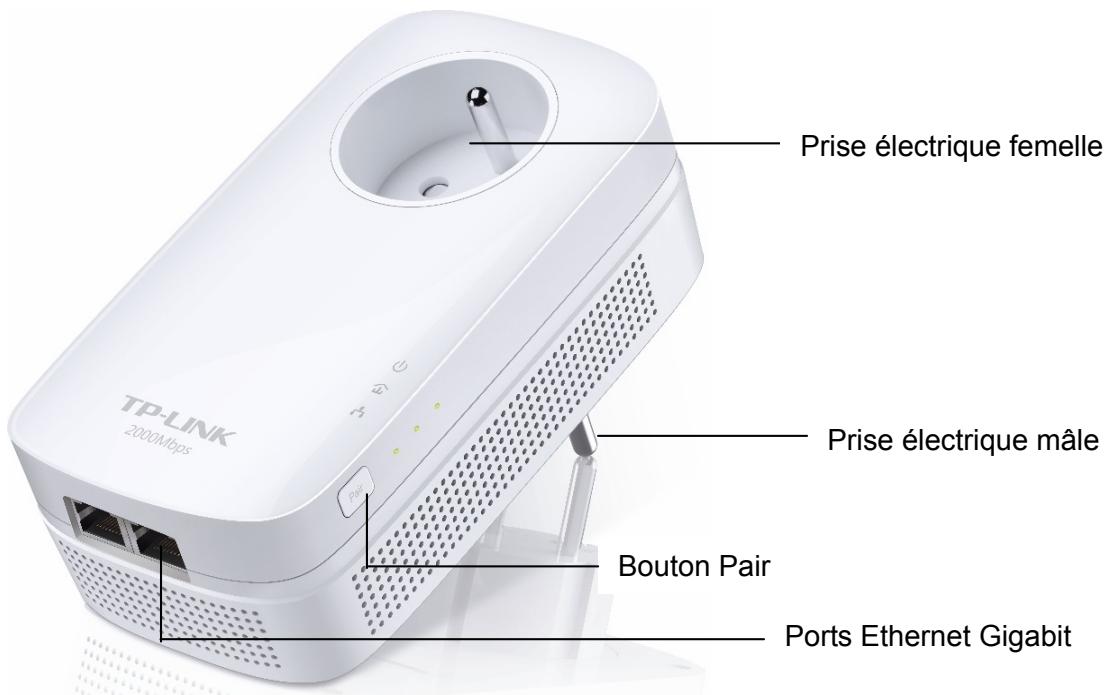 TP-LINK TL-PA9025P - Description de l'adaptateur - 1