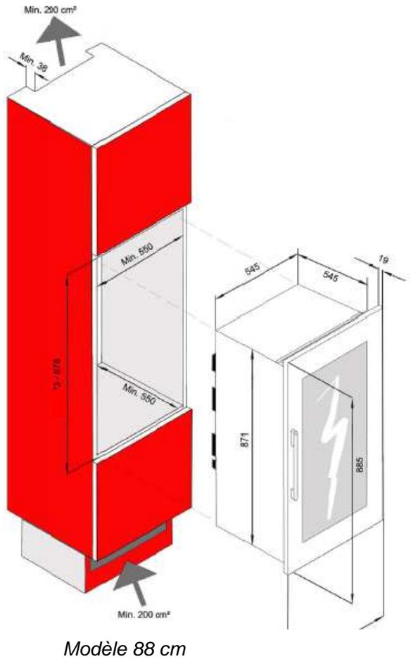 AVINTAGE AV54 SXDZ,  AV54SXDZ - Consignes d'encastrement - 1