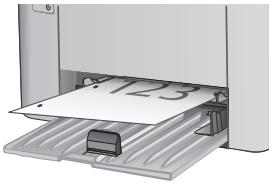 HP LASERJET PRO M102A - Chargement du papier dans le bac d'alimentation prioritaire - 6