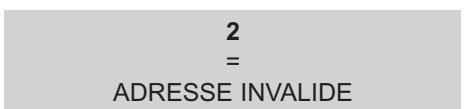 LEGRAND 146 65 - CODES d'erreurs Modbus/jBus - 2