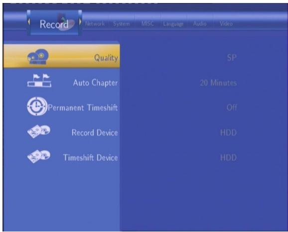 EMTEC MC R700 - Modifier les paramètres d'enregistrement - 1
